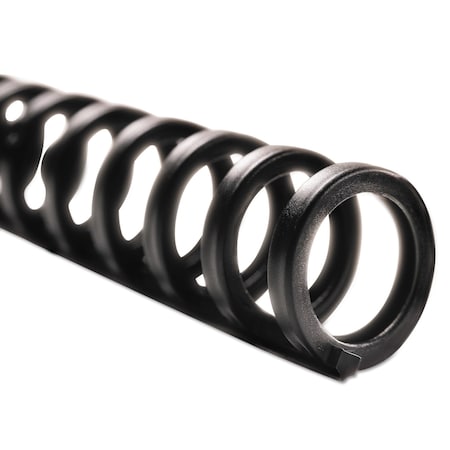 Gbc ProClick Easy Edit Spines, 5/16" Diameter, 45 Sheet Capacity, Black, 25PK 2515662